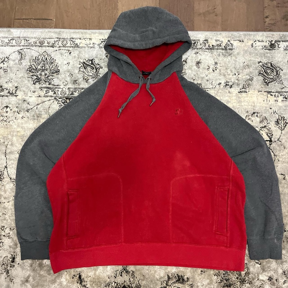 STARTER Red and Gray Men's Hoodie